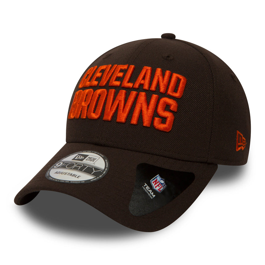 Czapka baseballowa Cleveland Browns, 9FORTY, New Era, brązowa