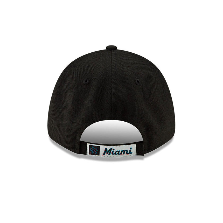 Czapka Miami Marlins, New Era, 9FORTY, drużyna, czarna