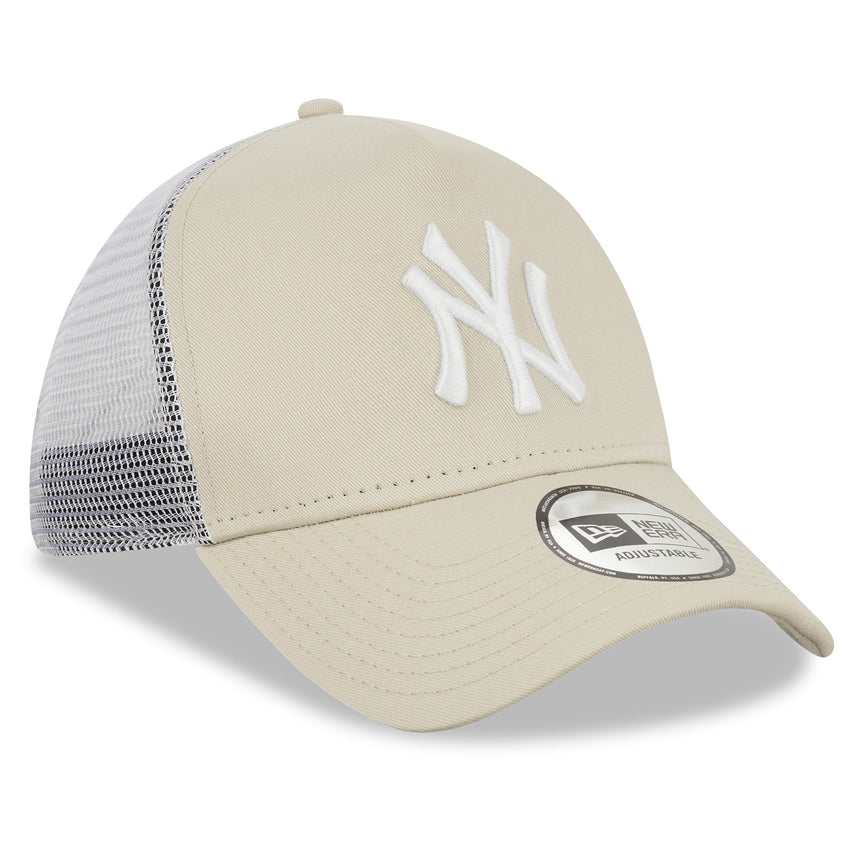 Czapka New York Yankees, trucker, New Era, 9FORTY, Essential, beżowa