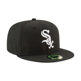 Czapka Chicago White Sox, New Era, 59FIFTY, czarna