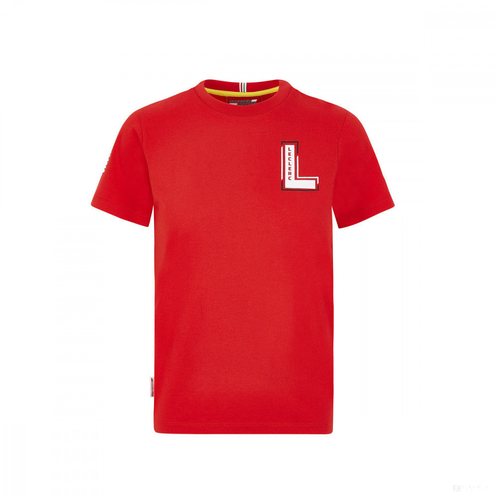 Ferrari dětské tričko, Leclerc, červené, 2020 - FansBRANDS®