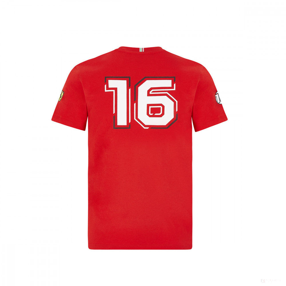 Ferrari dětské tričko, Leclerc, červené, 2020