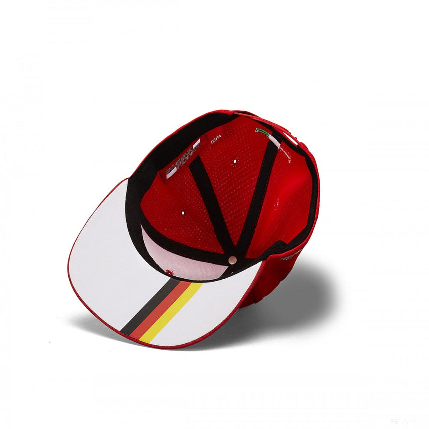 Kšiltovka Ferrari Flatbrim, Sebastian Vettel 5, dospělý, červená, 2019 - FansBRANDS®