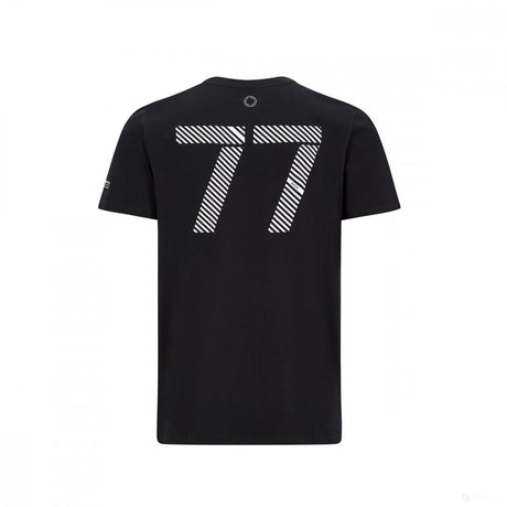 Tričko Mercedes, Valtteri Bottas #77, černé, 2020 - FansBRANDS®