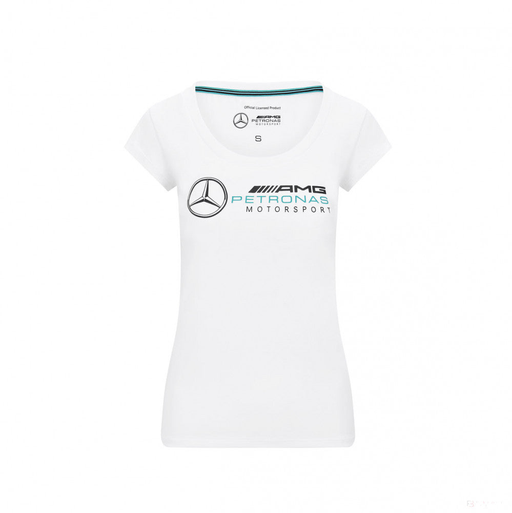 Dámské tričko Mercedes, Logo, Bílé, 2020 - FansBRANDS®