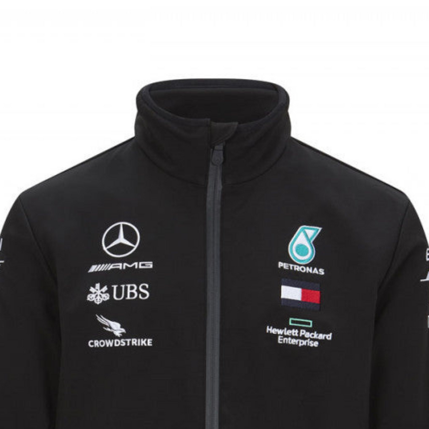 Kurtka softshell Mercedes, Zespół, Czarna, 2020