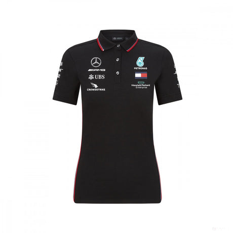 Mercedes Dámské Polo, Team, Černá, 2020 - FansBRANDS®