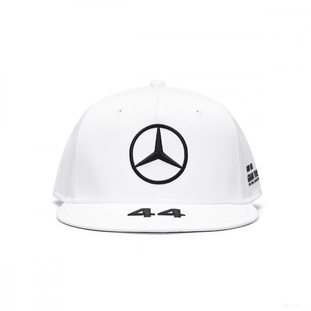 Mercedes Flatbrim Cap, Lewis Hamilton, dospělý, bílý, 20/21 - FansBRANDS®