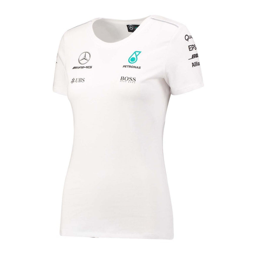 Dámské tričko Mercedes, tým, bílé, 2017 - FansBRANDS®