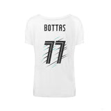 Dámské tričko Mercedes, Bottas Valtteri 77, bílé, 2018