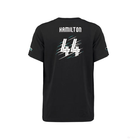 Dětské tričko Mercedes, Hamilton, Black, 2018 - FansBRANDS®