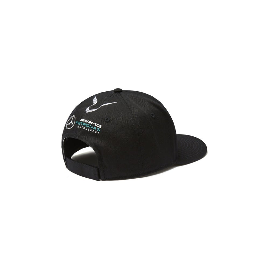 Mercedes Flatbrim Cap, Lewis Hamilton, dospělý, černá, 2018 - FansBRANDS®