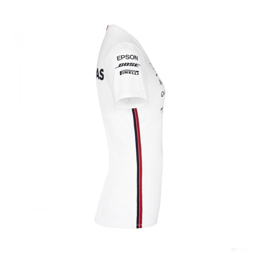 Dámské tričko Mercedes, tým, bílé, 2019 - FansBRANDS®