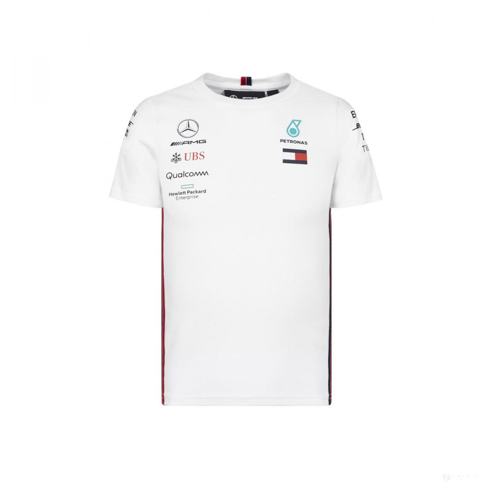 Dětské tričko Mercedes, tým, bílé, 2019 - FansBRANDS®