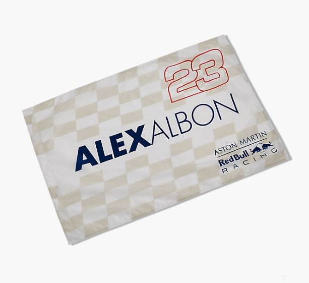 Vlajka Red Bull, vlajka Alexandra Albona, 90x60 cm, bílá, 2020