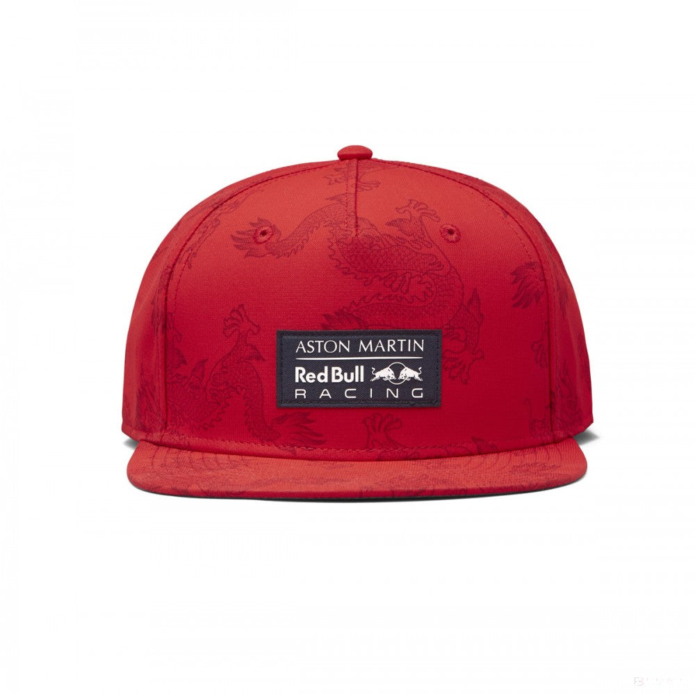 Red Bull Flatbrim kšiltovka, čínská kšiltovka, dospělý, červená, 2019 - FansBRANDS®