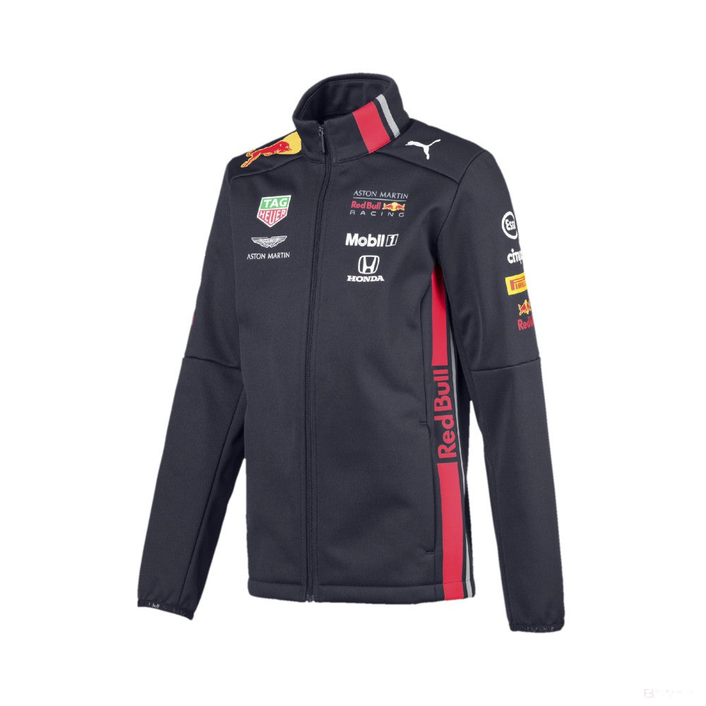 Dětská softshellová bunda Red Bull, Puma Team, modrá, 2019 - FansBRANDS®