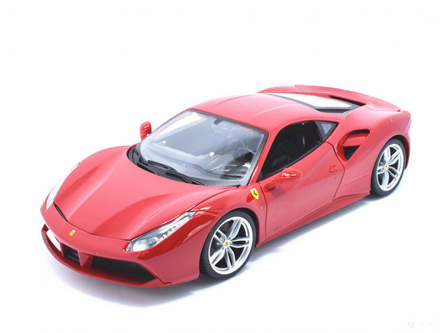 Ferrari Model auta, 488 GTB, měřítko 1:18, červená, 2018 - FansBRANDS®