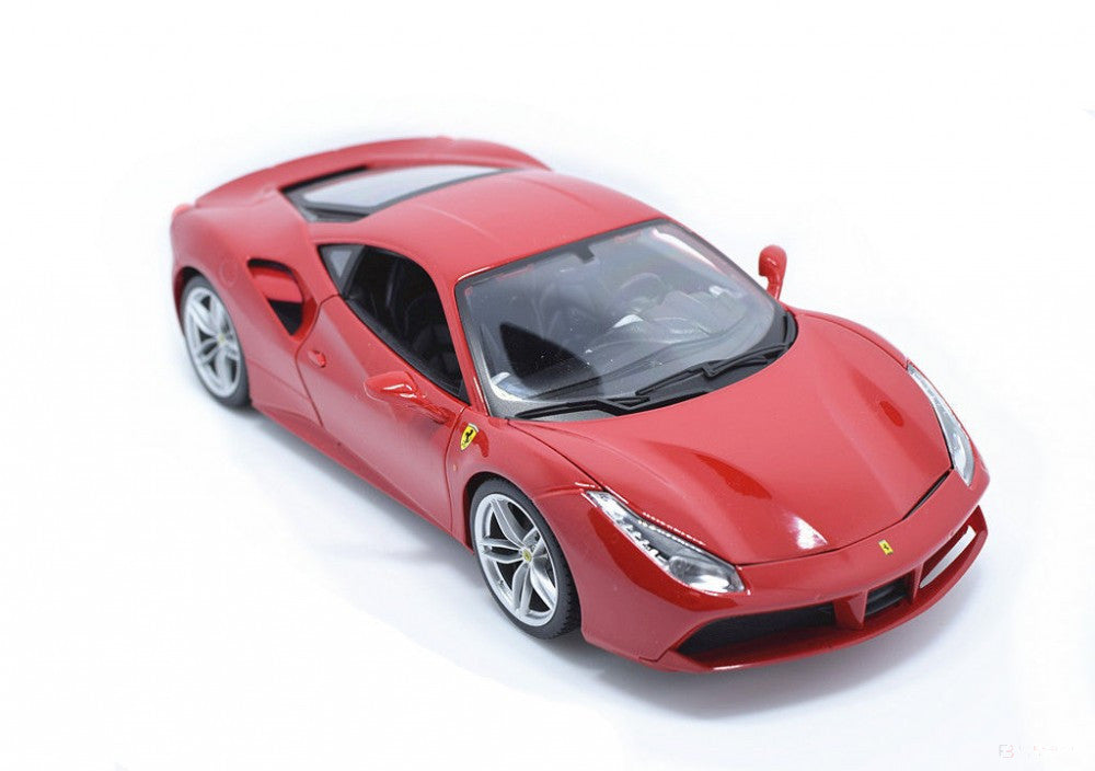 Ferrari Model auta, 488 GTB, měřítko 1:18, červená, 2018 - FansBRANDS®