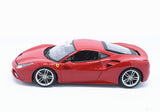 Ferrari Model auta, 488 GTB, měřítko 1:18, červená, 2018 - FansBRANDS®