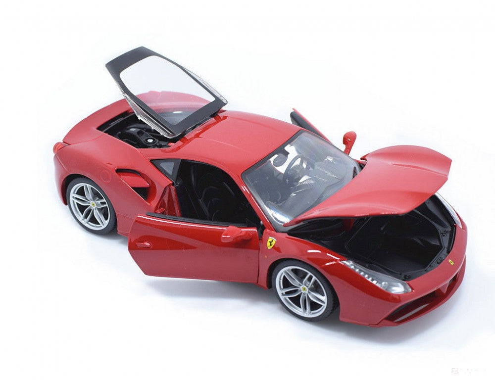 Ferrari Model auta, 488 GTB, měřítko 1:18, červená, 2018 - FansBRANDS®