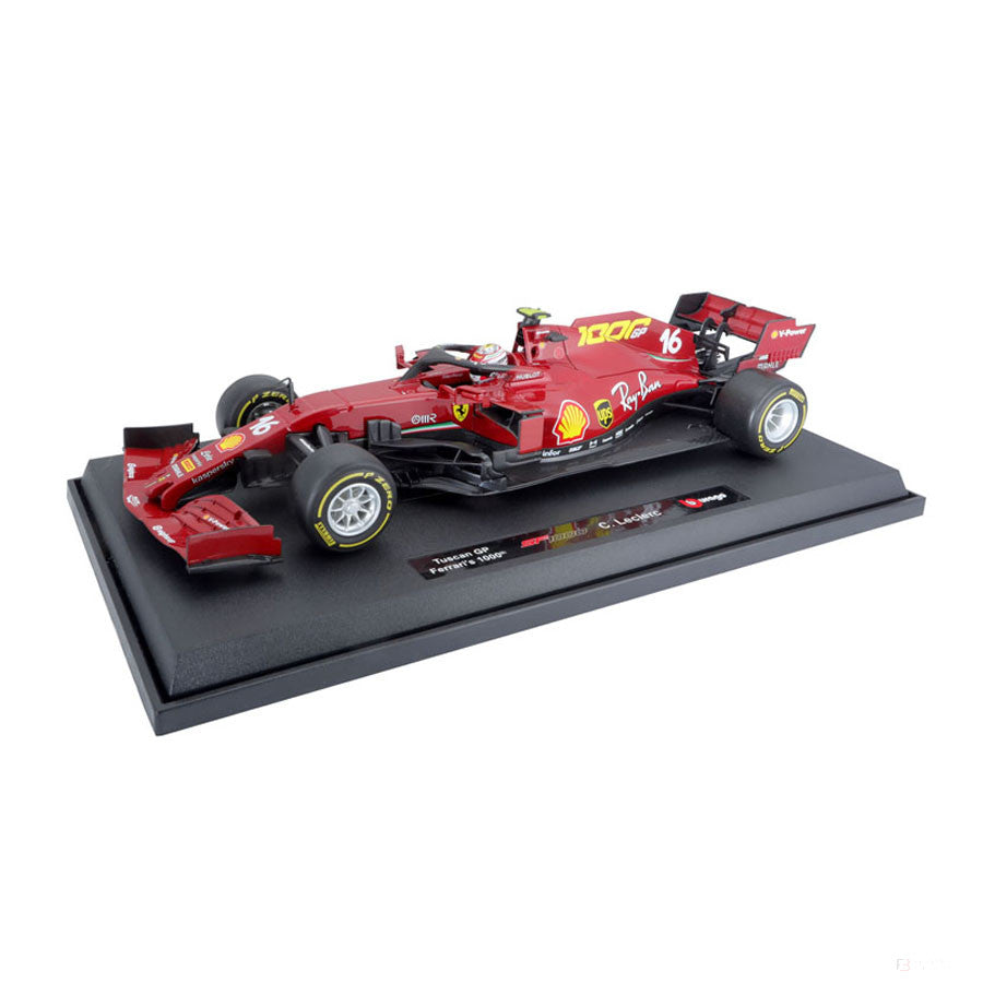 Ferrari Model Car, Charles Leclerc SF1000 Tuscan GP 2020, měřítko 1:18, červená, 2021 - FansBRANDS®