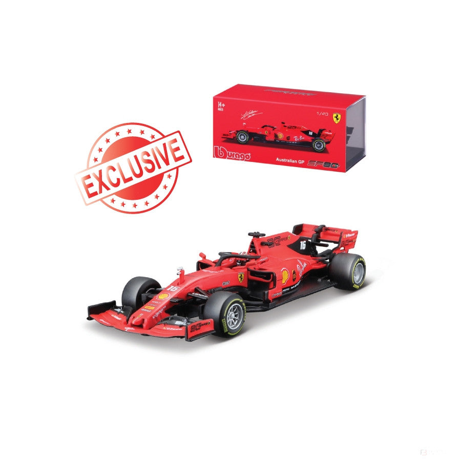 Ferrari Model auta, SF90 Charles Leclerc, měřítko 1:43, červená, 2020