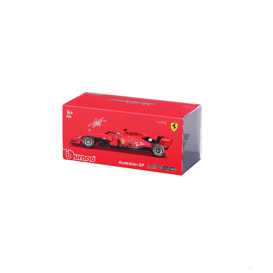 Ferrari Model Car, SF90 Sebastian Vettel, měřítko 1:43, červená, 2021 - FansBRANDS®