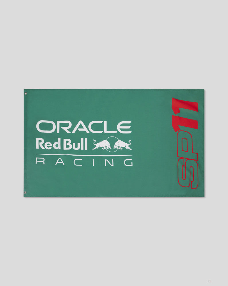 Red Bull Racing flag, Sergio Perez, green, 90x150cm