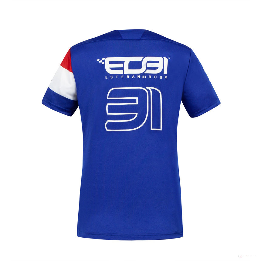 Dámské tričko Alpine, Esteban Ocon 31 Team, modré, 2021 - FansBRANDS®