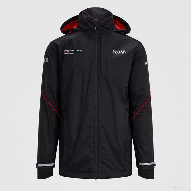 Bunda Porsche Team Rain Jacket, černá, 2022 - FansBRANDS®