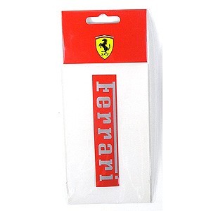 Nálepka Ferrari, 11x2 cm, červená, 2012
