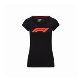Dámské tričko Formule 1, Logo Formule 1, černé, 2020