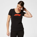 Dámské tričko Formule 1, Logo Formule 1, černé, 2020 - FansBRANDS®
