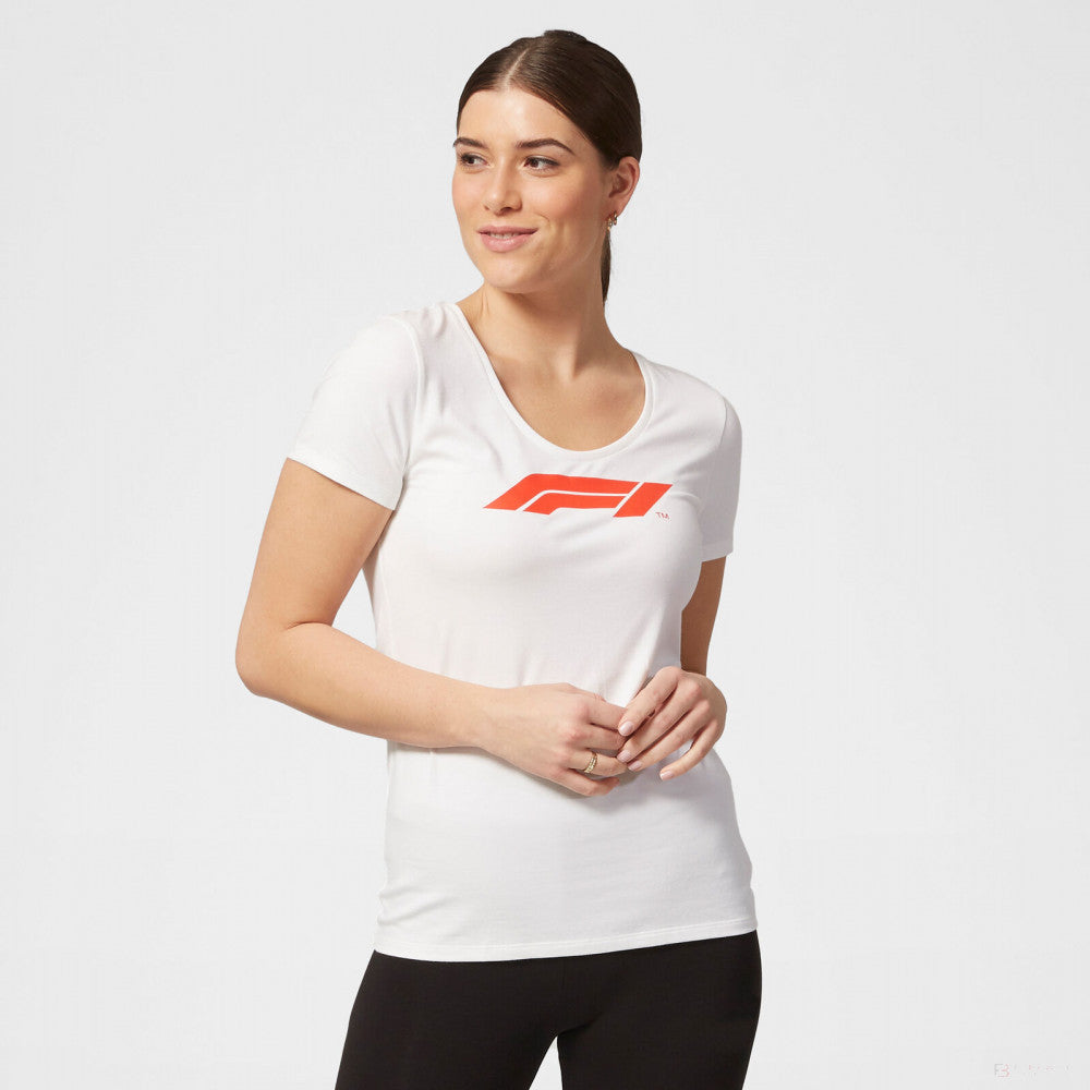 Dámské tričko Formule 1, Logo Formule 1, bílé, 2020