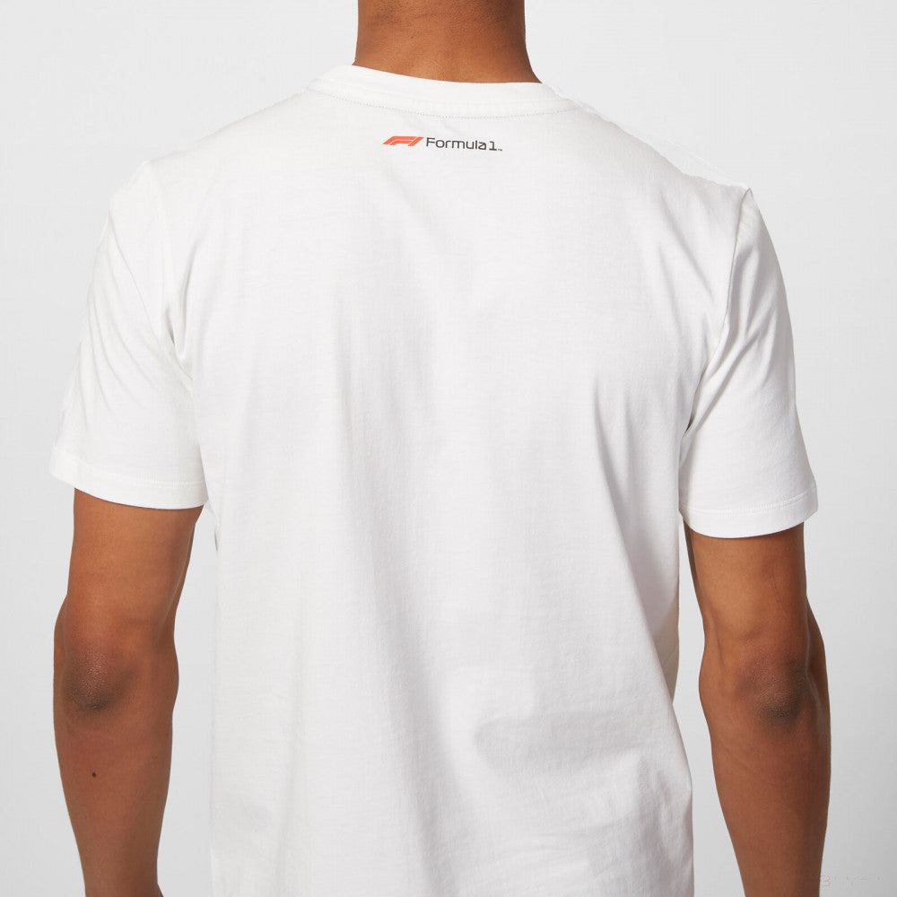 Tričko Formule 1, Logo Formule 1, Bílé, 2020 - FansBRANDS®