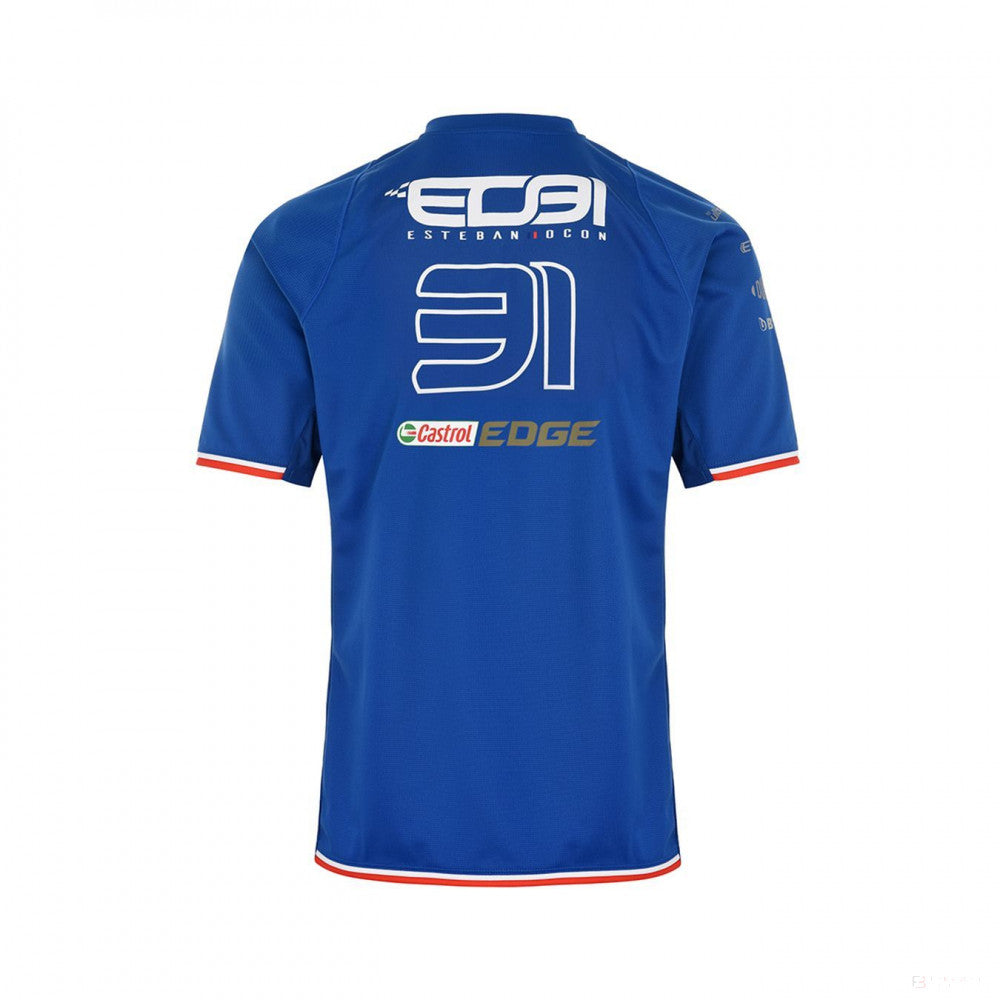 Alpské tričko, Esteban Ocon 31 Team, modré, 2022 - FansBRANDS®