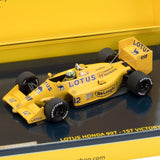 Ayrton Senna Model auta, Lotus Honda 99T 1987 Monaco, měřítko 1:43, žlutá, 2020 - FansBRANDS®