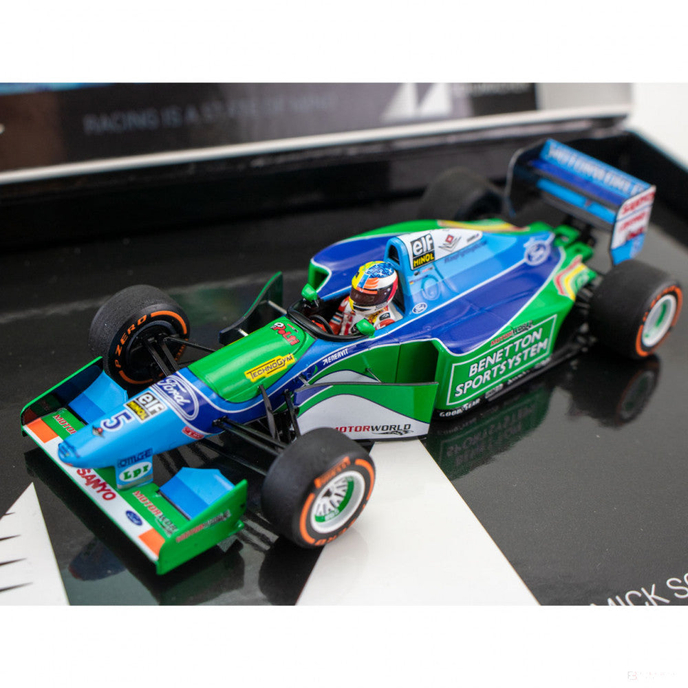 Mick Schumacher Model Car, Benetton Ford B194 Demo Run Belgium GP 2017, měřítko 1:43, modrá, 2017 - FansBRANDS®