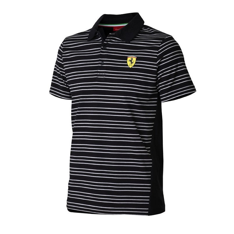 Ferrari Polo, pruhované, černé, 2015 - FansBRANDS®