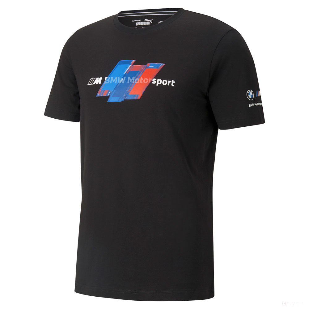 Tričko BMW, logo Puma BMW Motorsport, černé, 2021 - FansBRANDS®