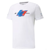 Tričko BMW, logo Puma BMW Motorsport, bílé, 2021 - FansBRANDS®
