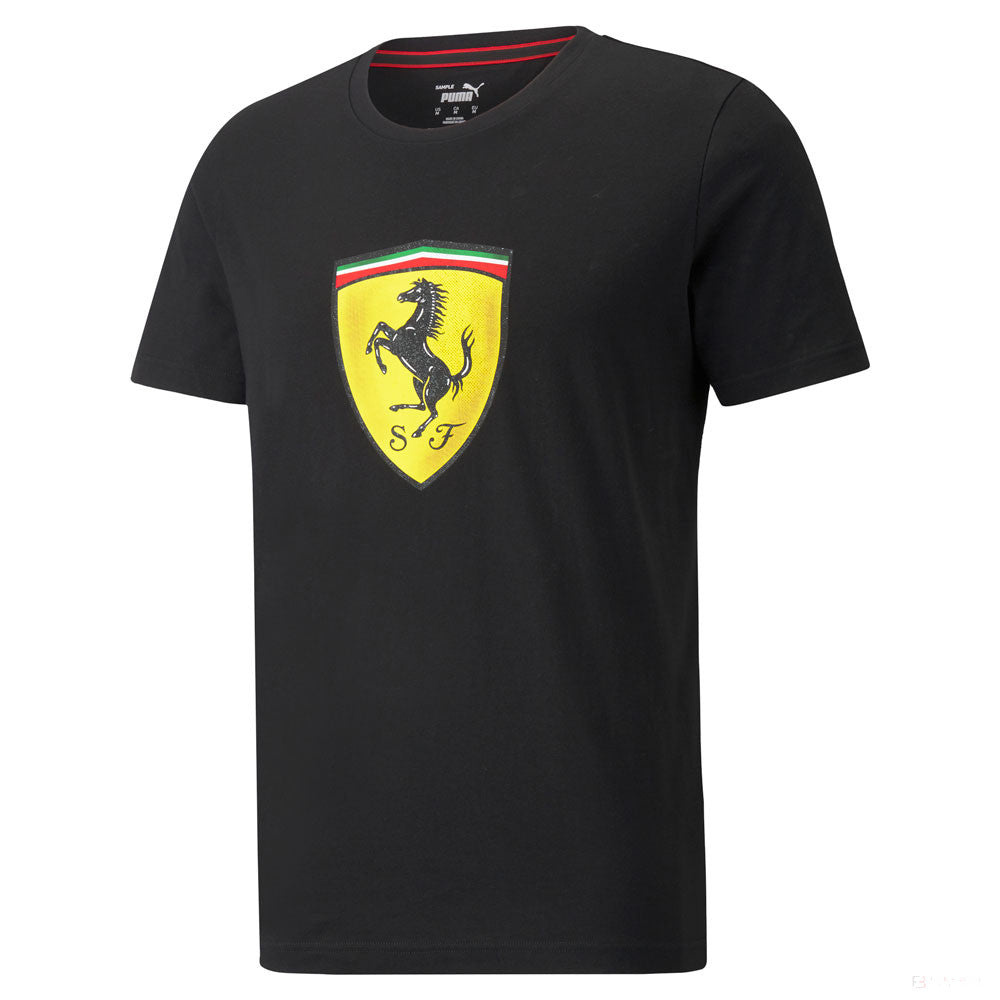 Ferrari tričko, Puma Race Big Shield, černé, 2021
