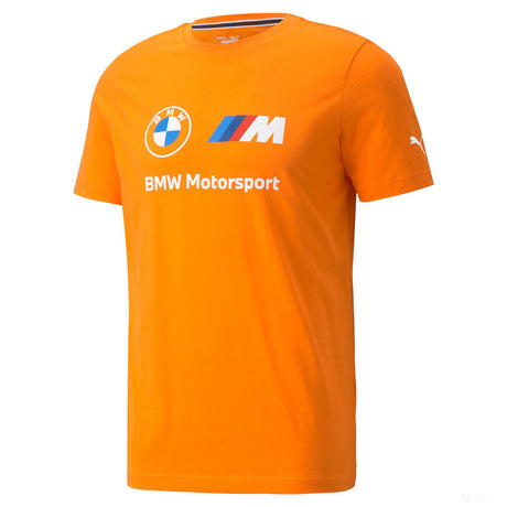BMW tričko, Puma BMW MMS ESS Logo, oranžové, 2021 - FansBRANDS®