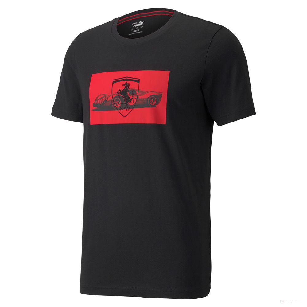 Ferrari tričko, Puma Race Graphic, černé, 2021 - FansBRANDS®
