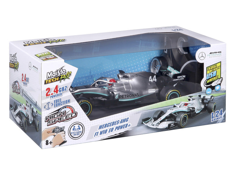 Mercedes RC samochód zdalnie sterowany, Maisto Tech RC, Lewis Hamilton, skala 1:24, nr 44, W10 EQ Power +