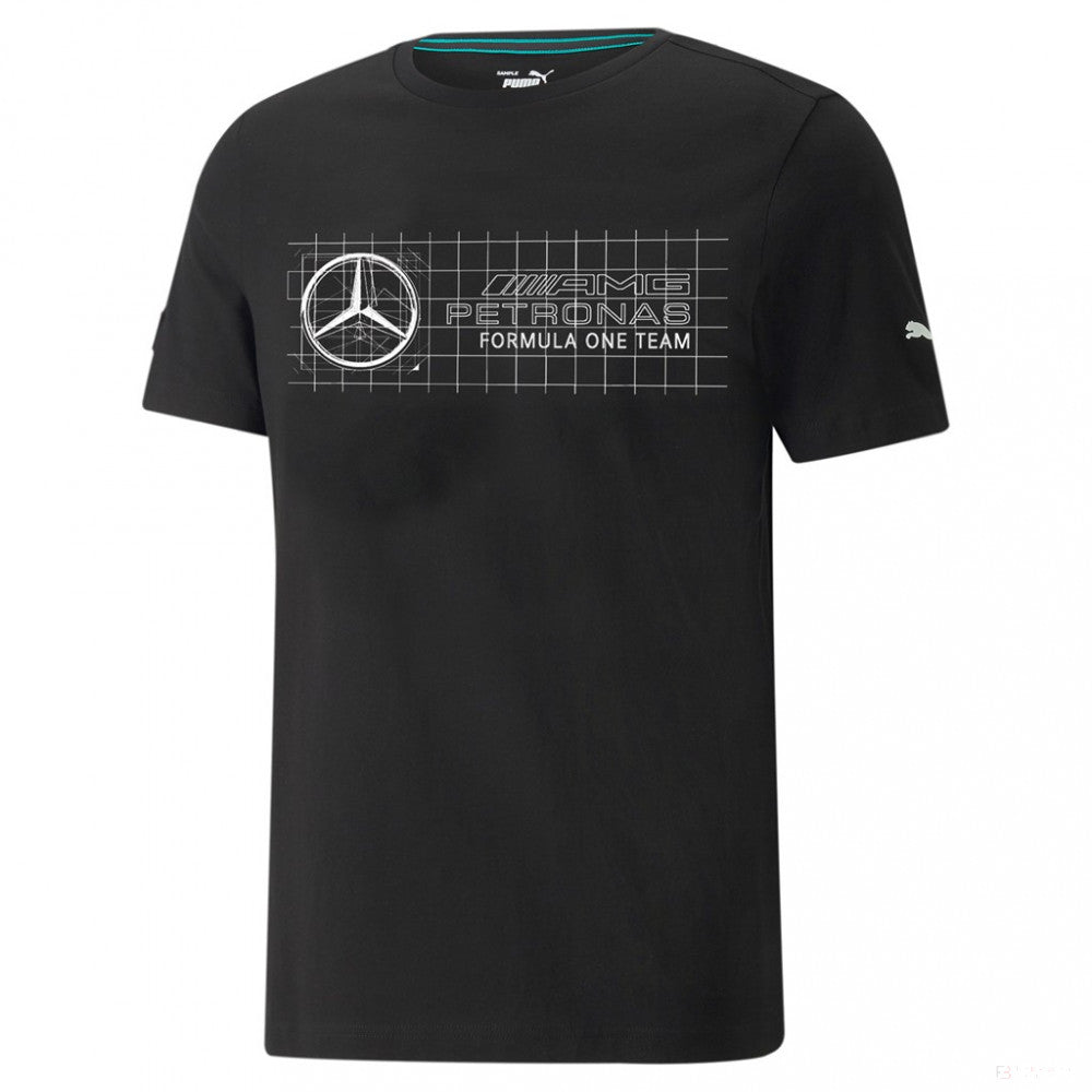 Tričko Puma Mercedes, černé, 2022 - FansBRANDS®