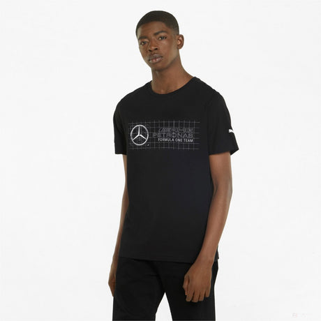 Tričko Puma Mercedes, černé, 2022 - FansBRANDS®