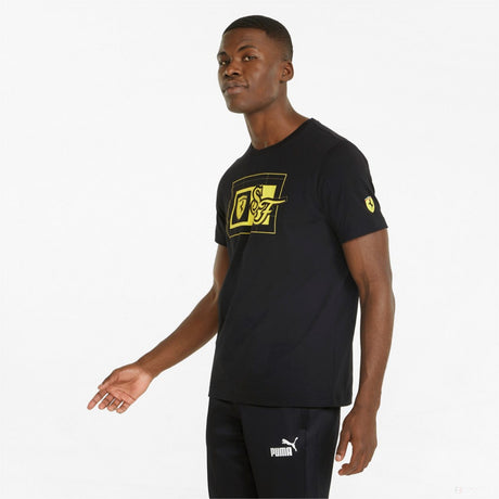 Tričko Puma Ferrari Race, černé, 2022 - FansBRANDS®