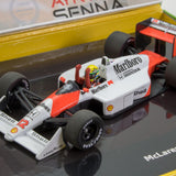 Ayrton Senna Model auta, McLaren Honda MP4/4 1988 Model Car, měřítko 1:43, bílá, 2020